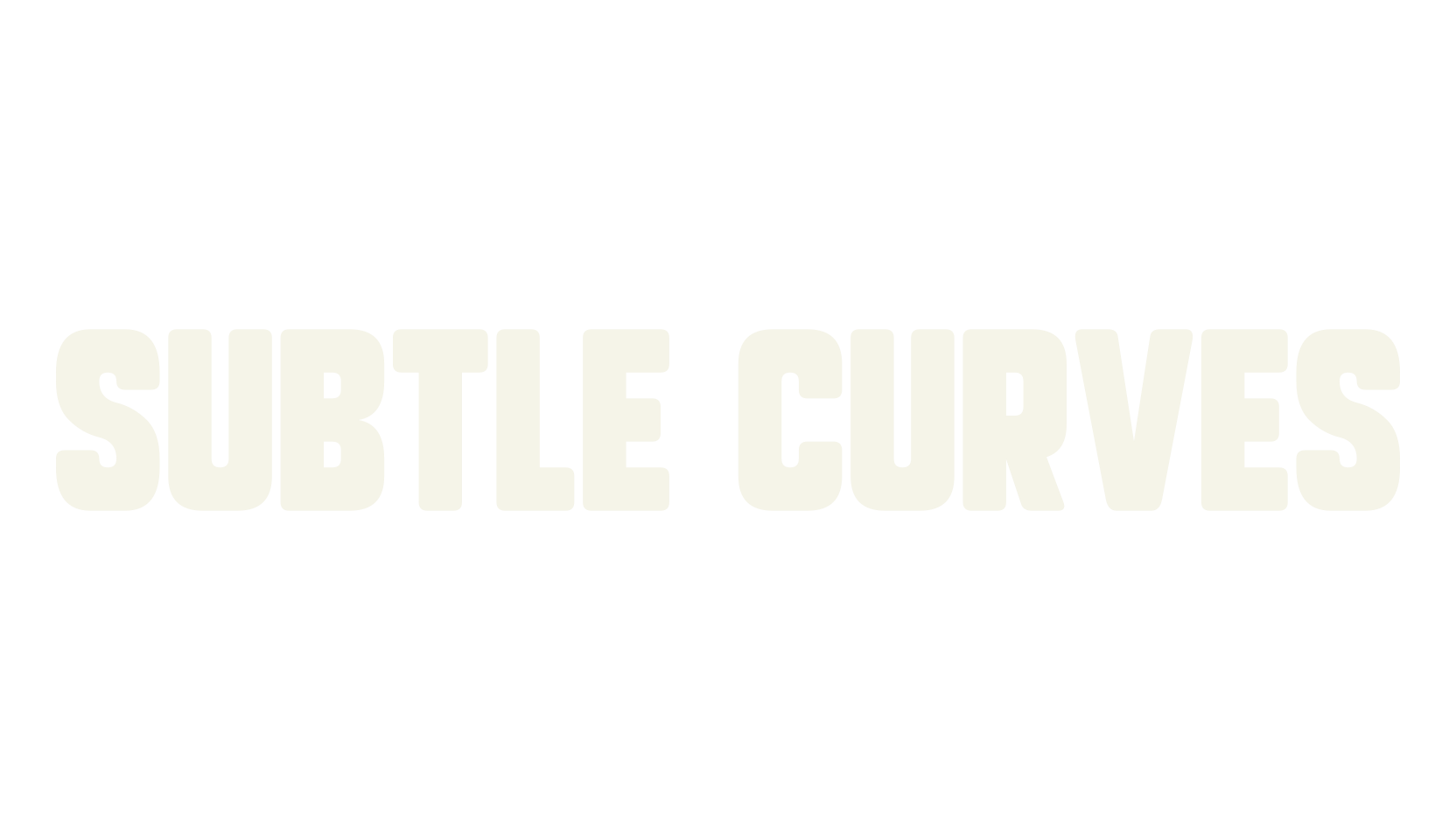Subtle Curves, sans font preview