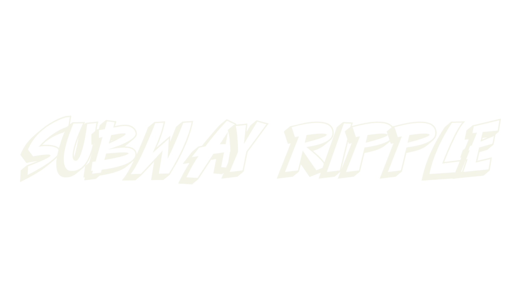 Subway Ripple, graffiti font preview