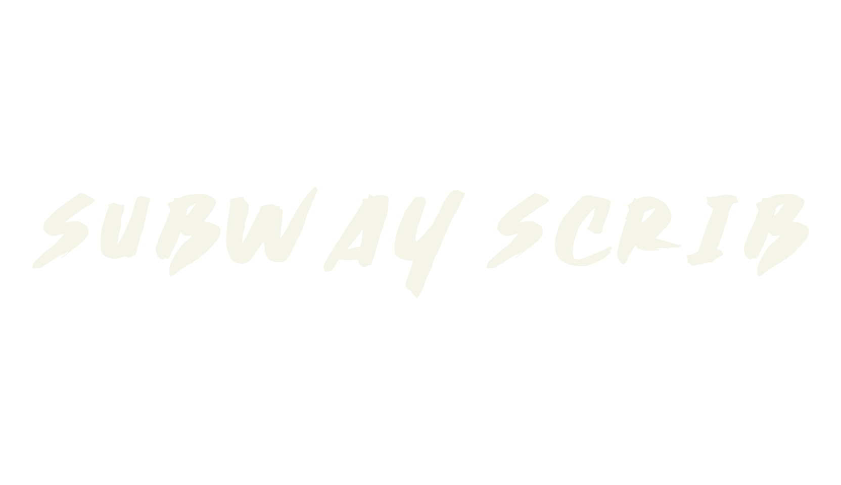 Subway Scrib, graffiti font preview