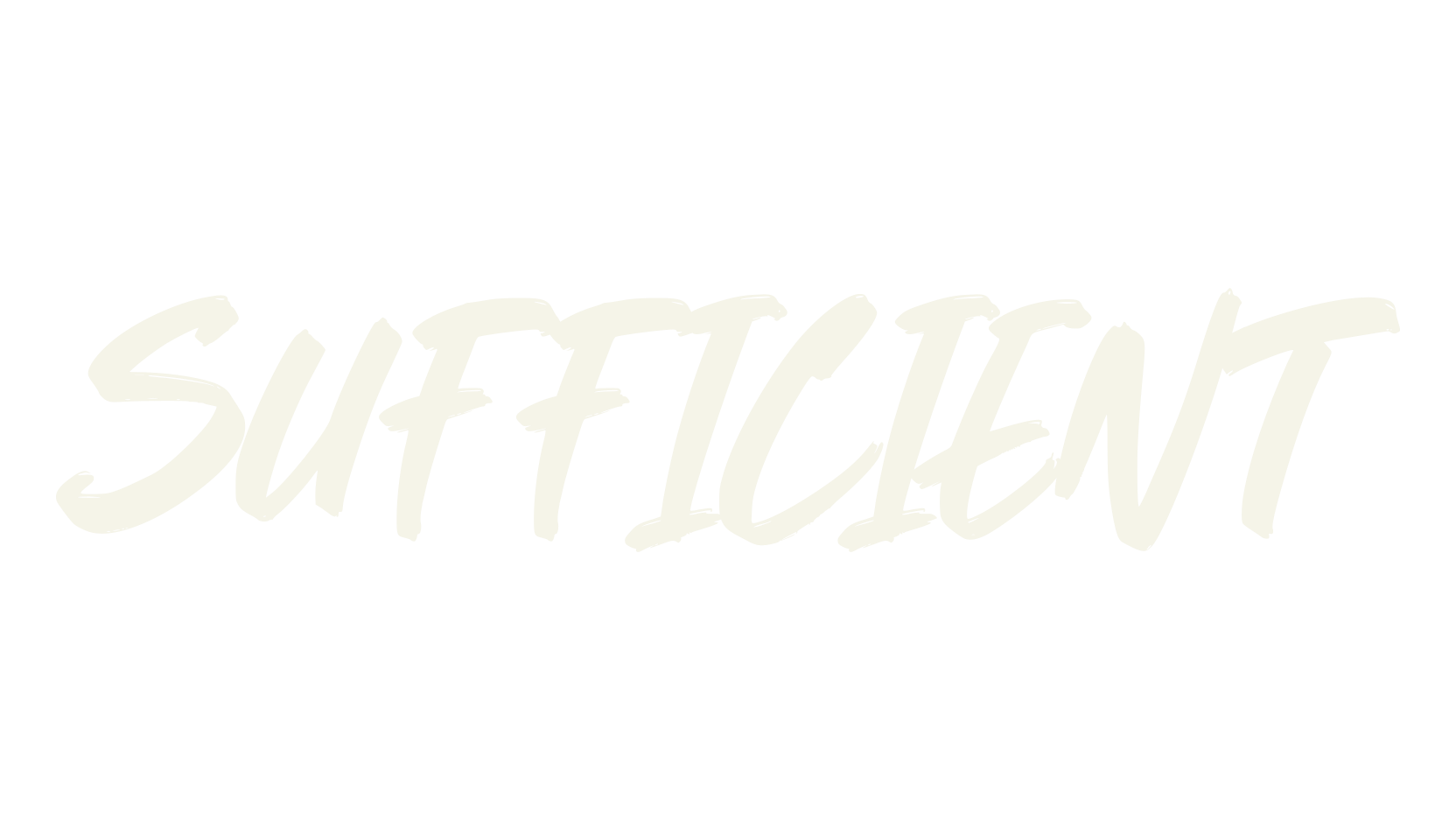 Sufficient, brush font preview