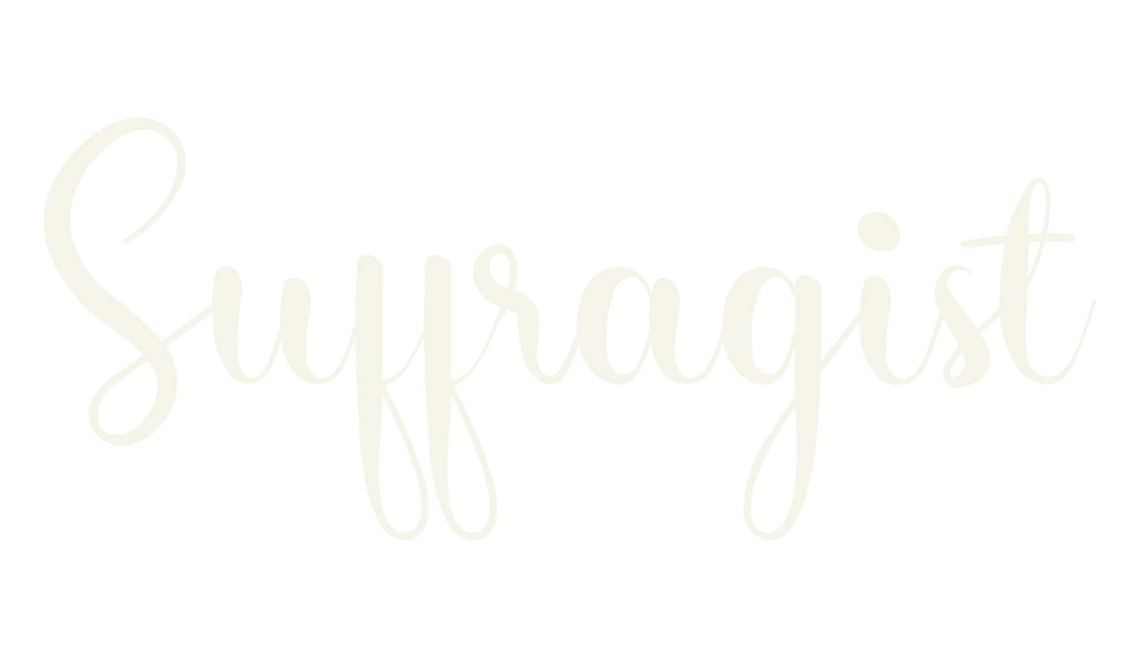 Suffragist, calligraphy font preview