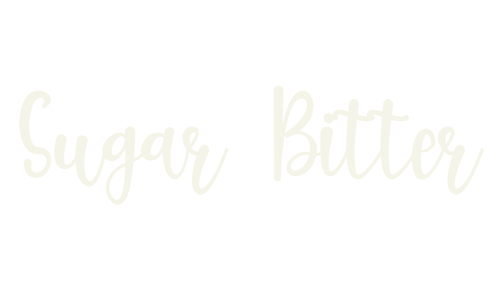 Sugar Bitter, calligraphy font preview