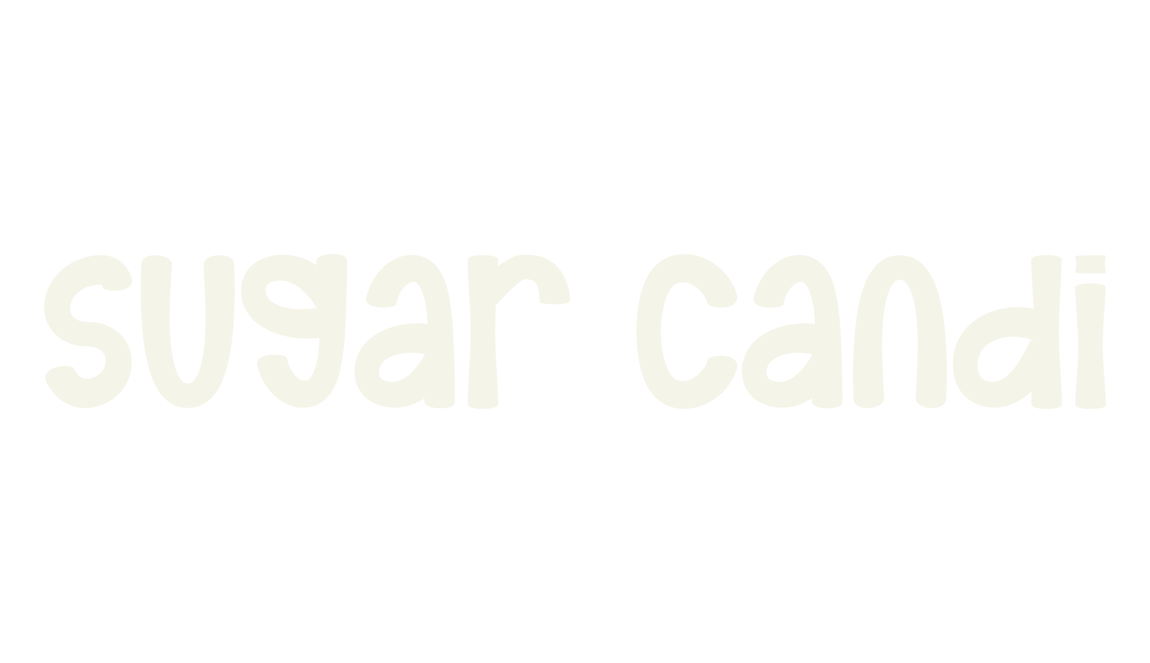 Sugar Candi, script font preview