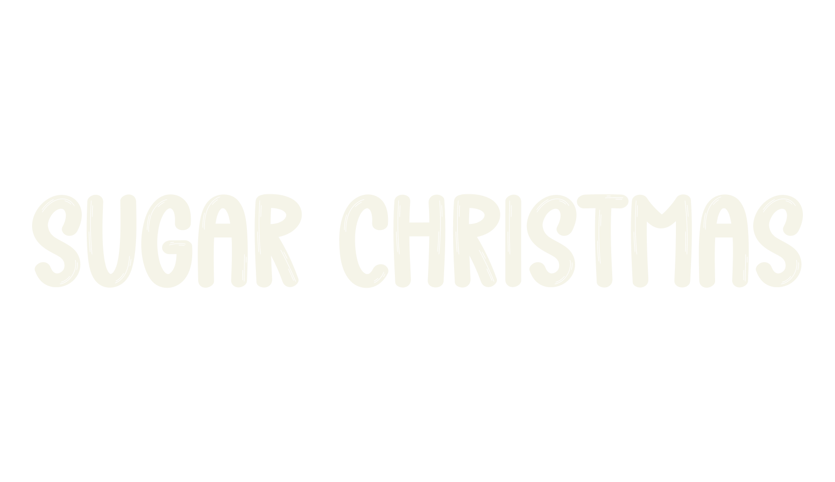 Sugar Christmas, christmas font preview