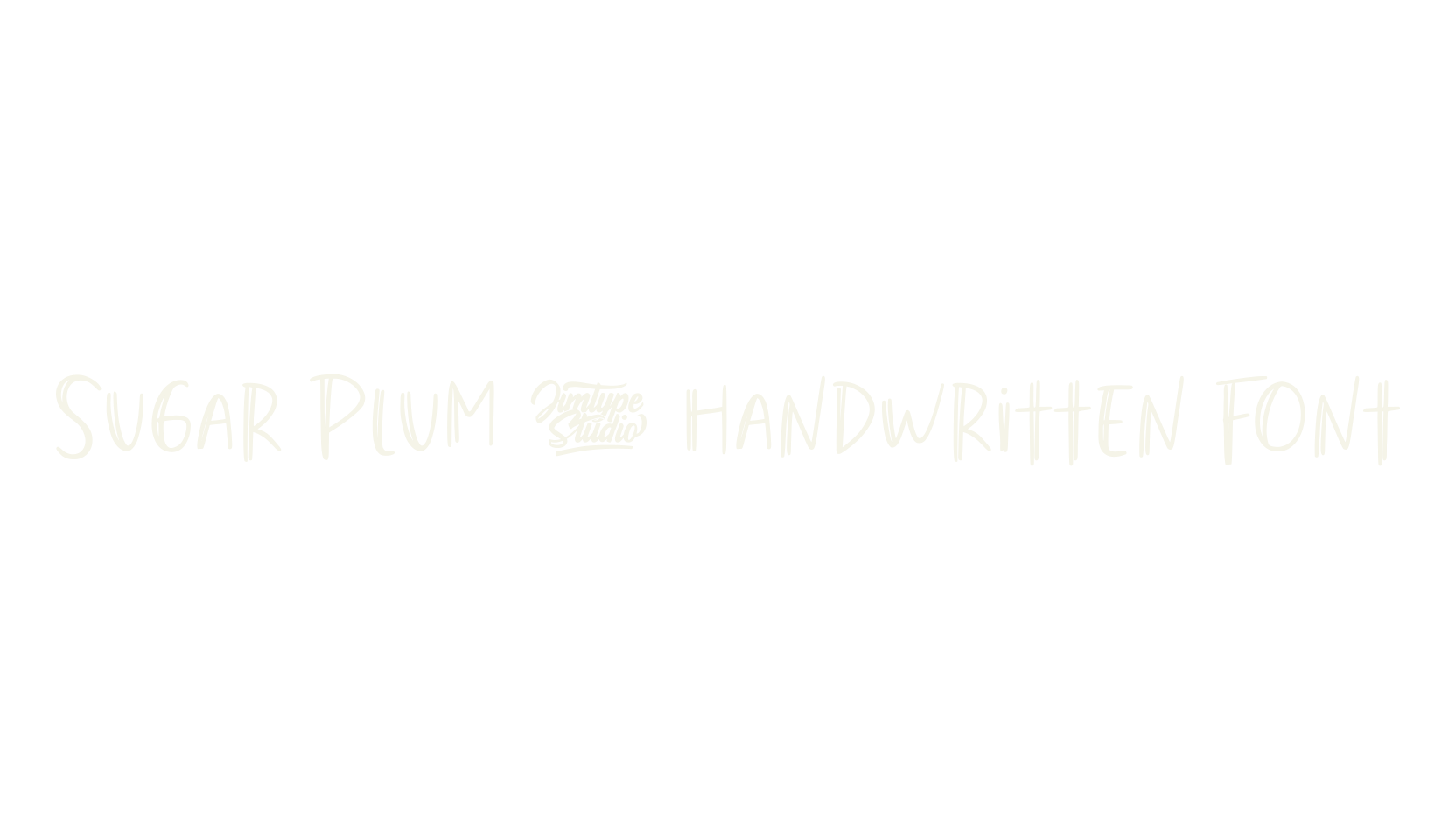 Sugar Plum - Handwritten Font, handwriting font preview