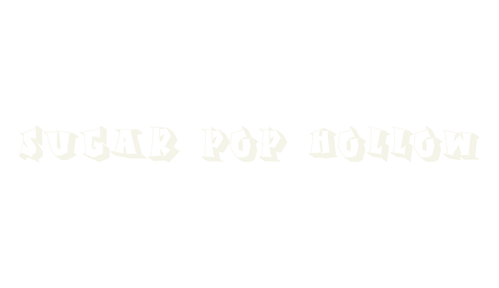 Sugar Pop Hollow, 3d font preview
