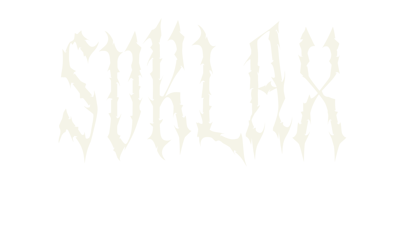Suklax, death metal font preview