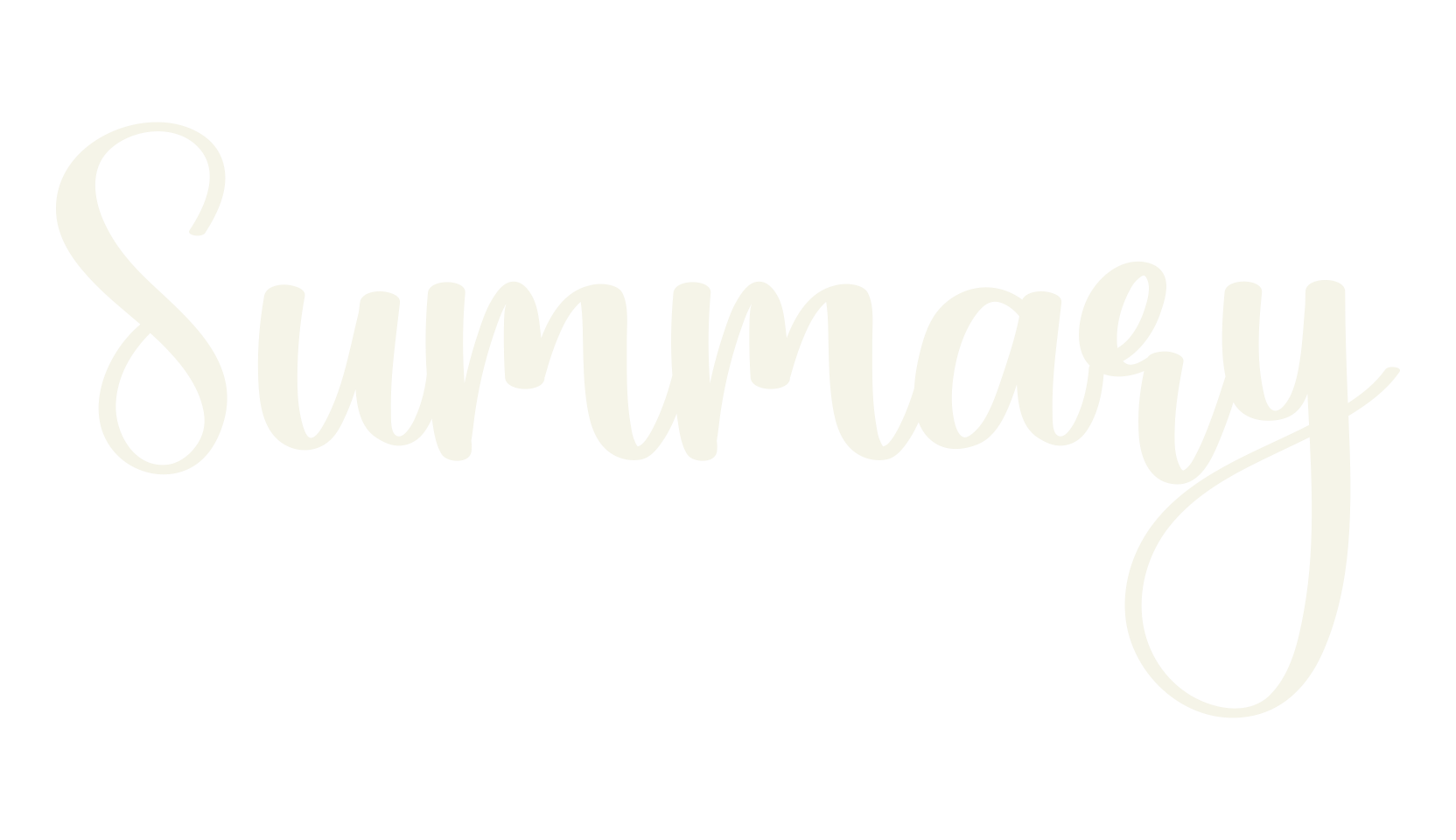 Summary, calligraphy font preview