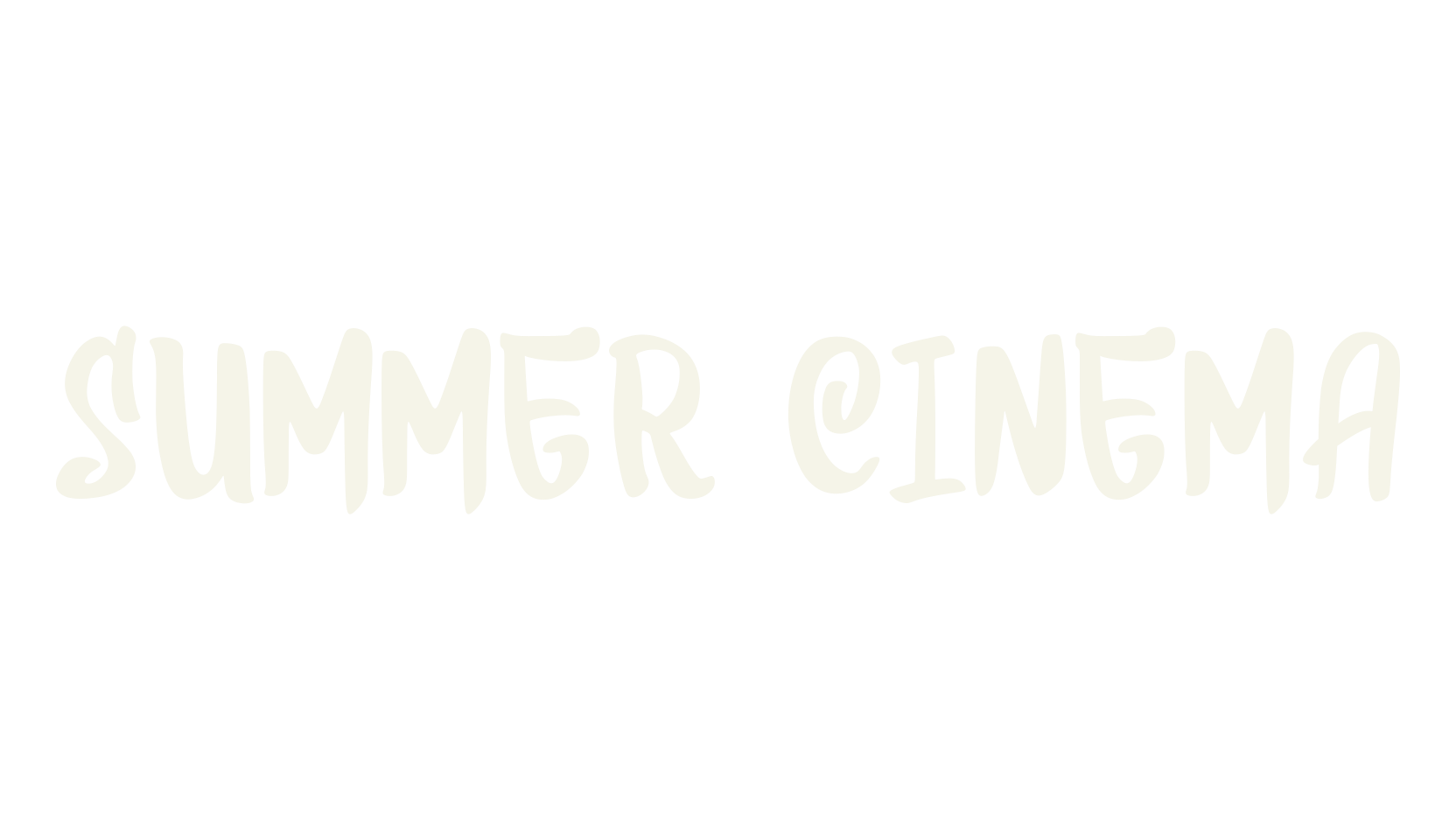Summer Cinema, summer font preview