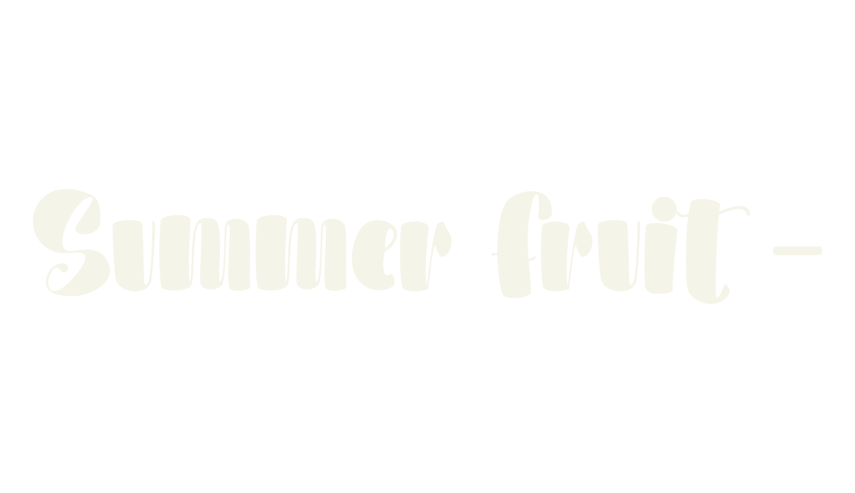 Summer Fruit -, summer font preview