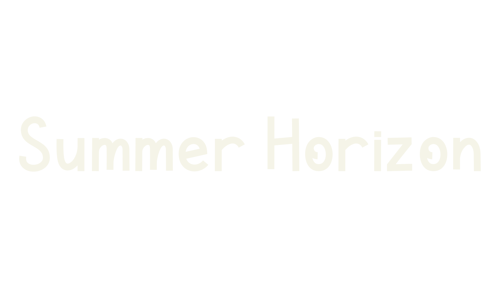 Summer Horizon, summer font preview