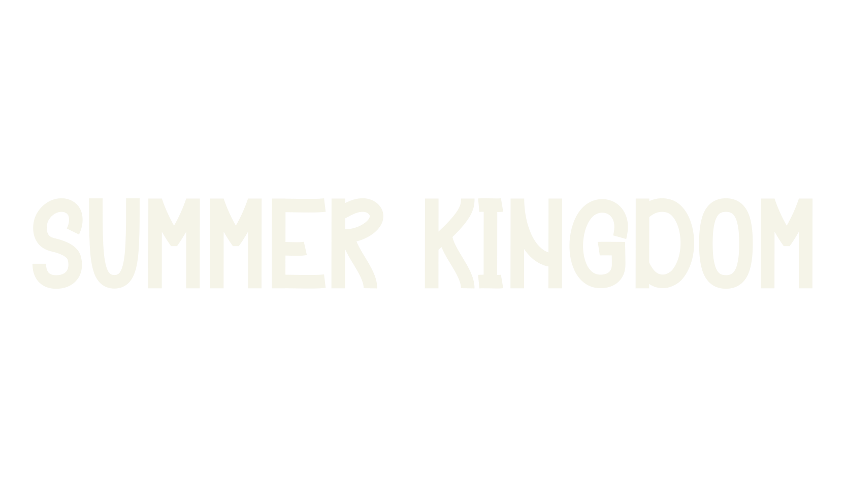 Summer Kingdom, different font preview