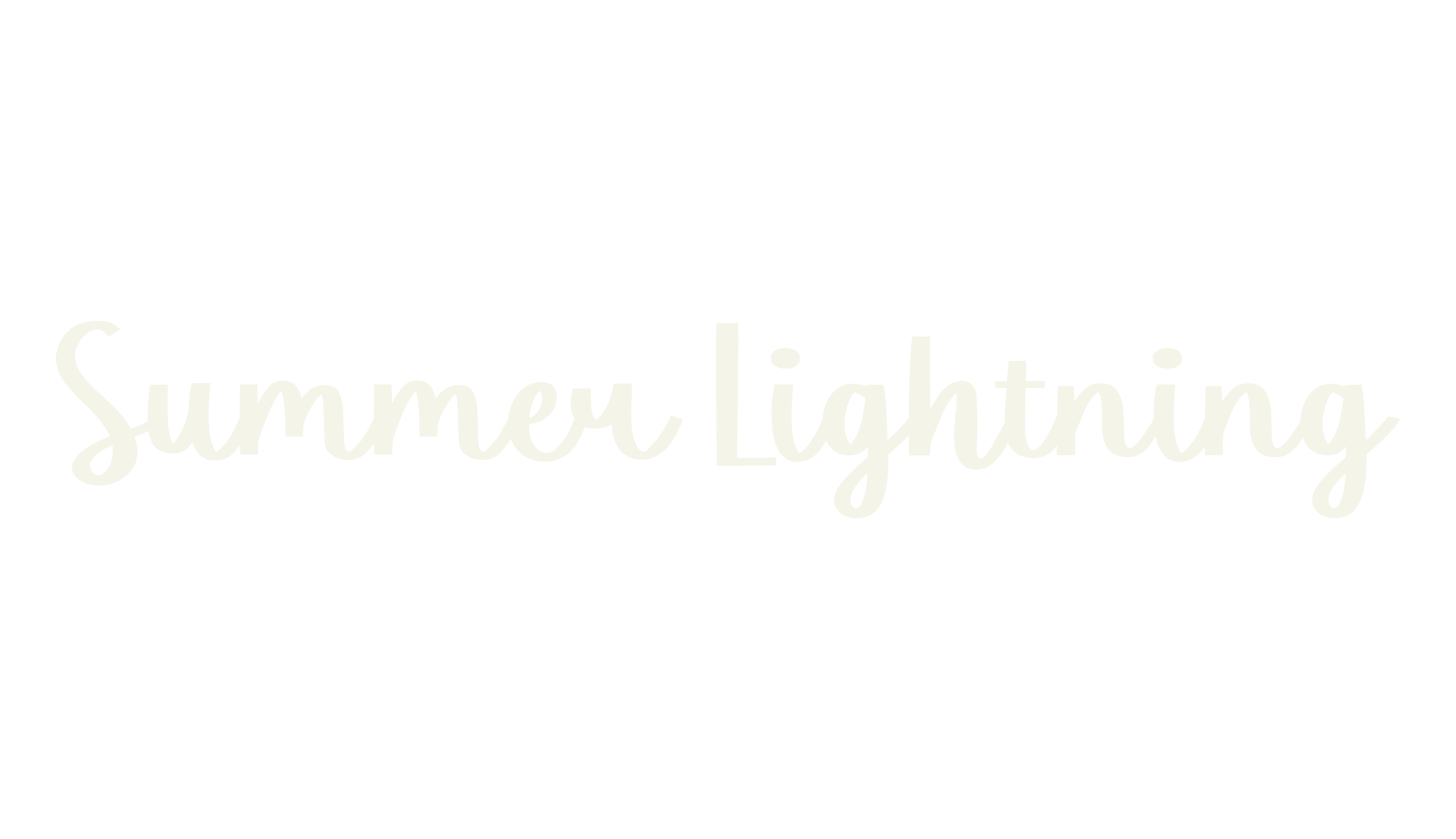 Summer Lightning, summer font preview