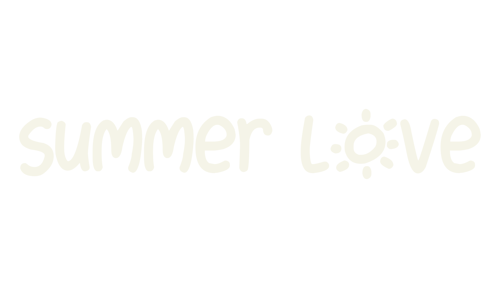 Summer Love, handwritten font preview
