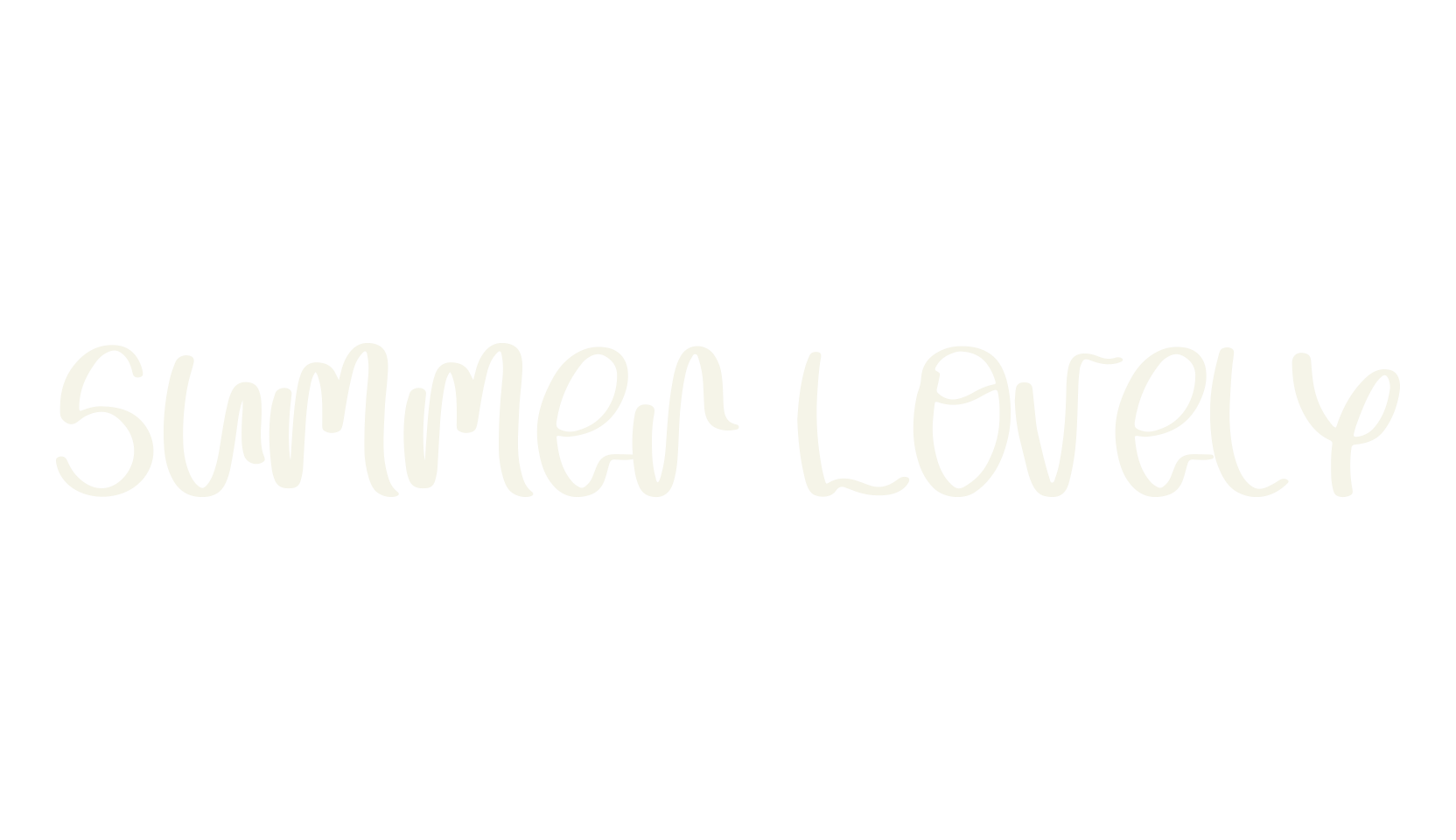 Summer Lovely, handwriting font preview