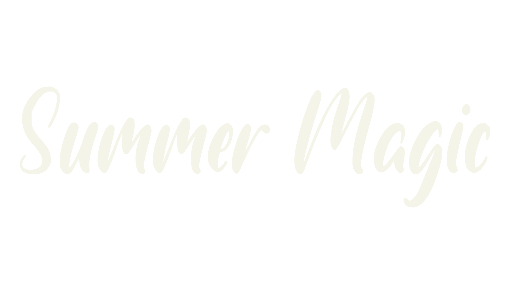 Summer Magic, handwritten font preview