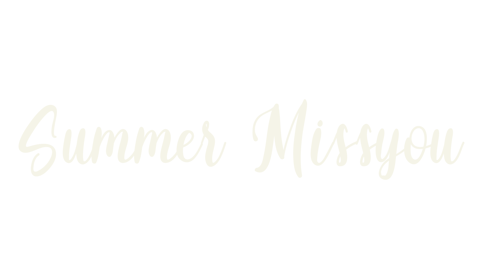Summer Missyou, summer font preview