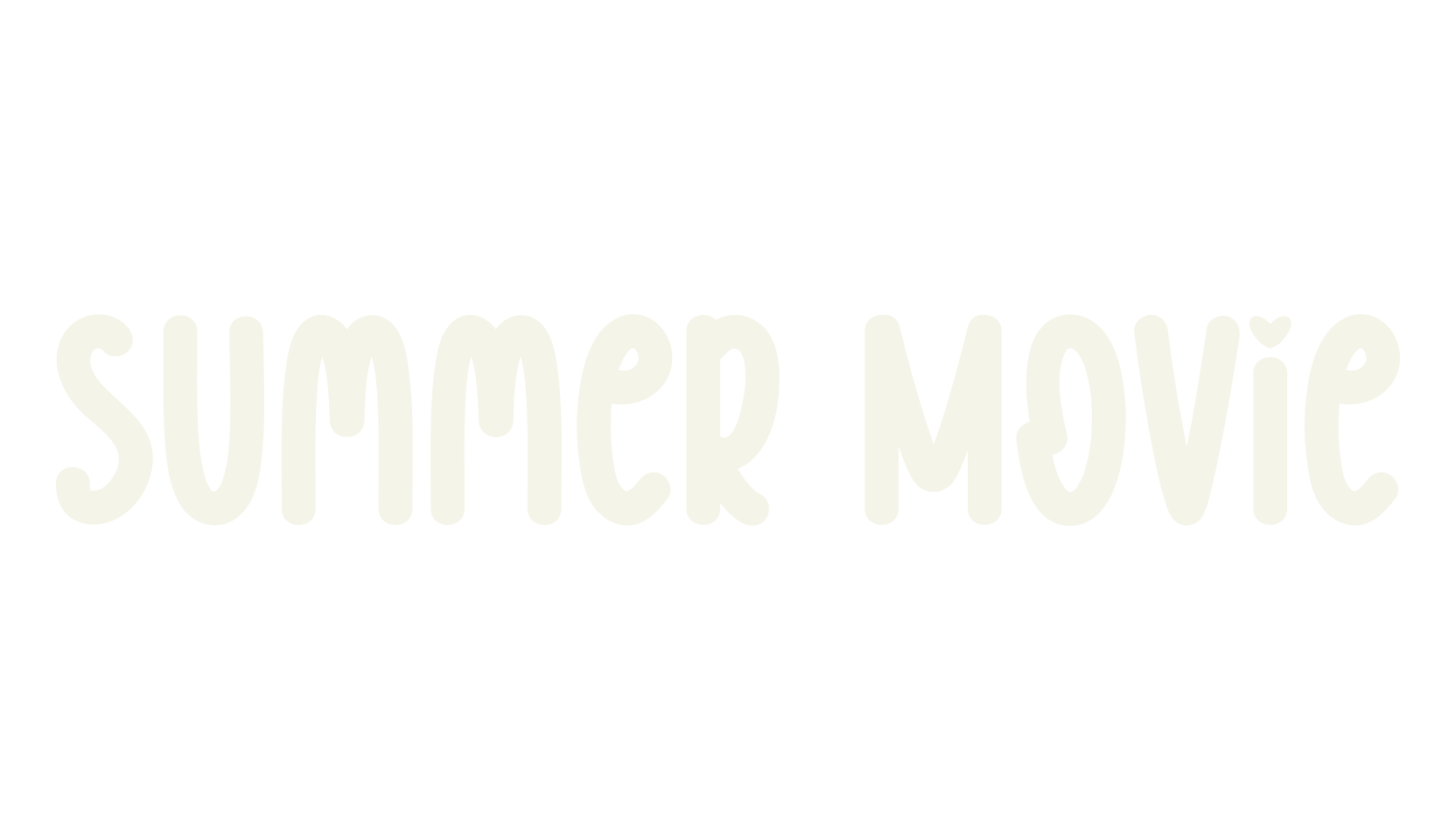 Summer Movie, handwriting font preview