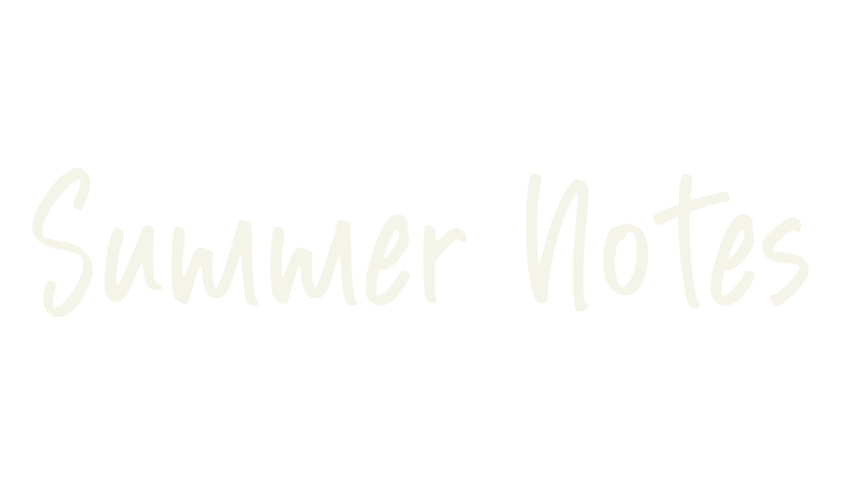 Summer Notes, handwritten font preview