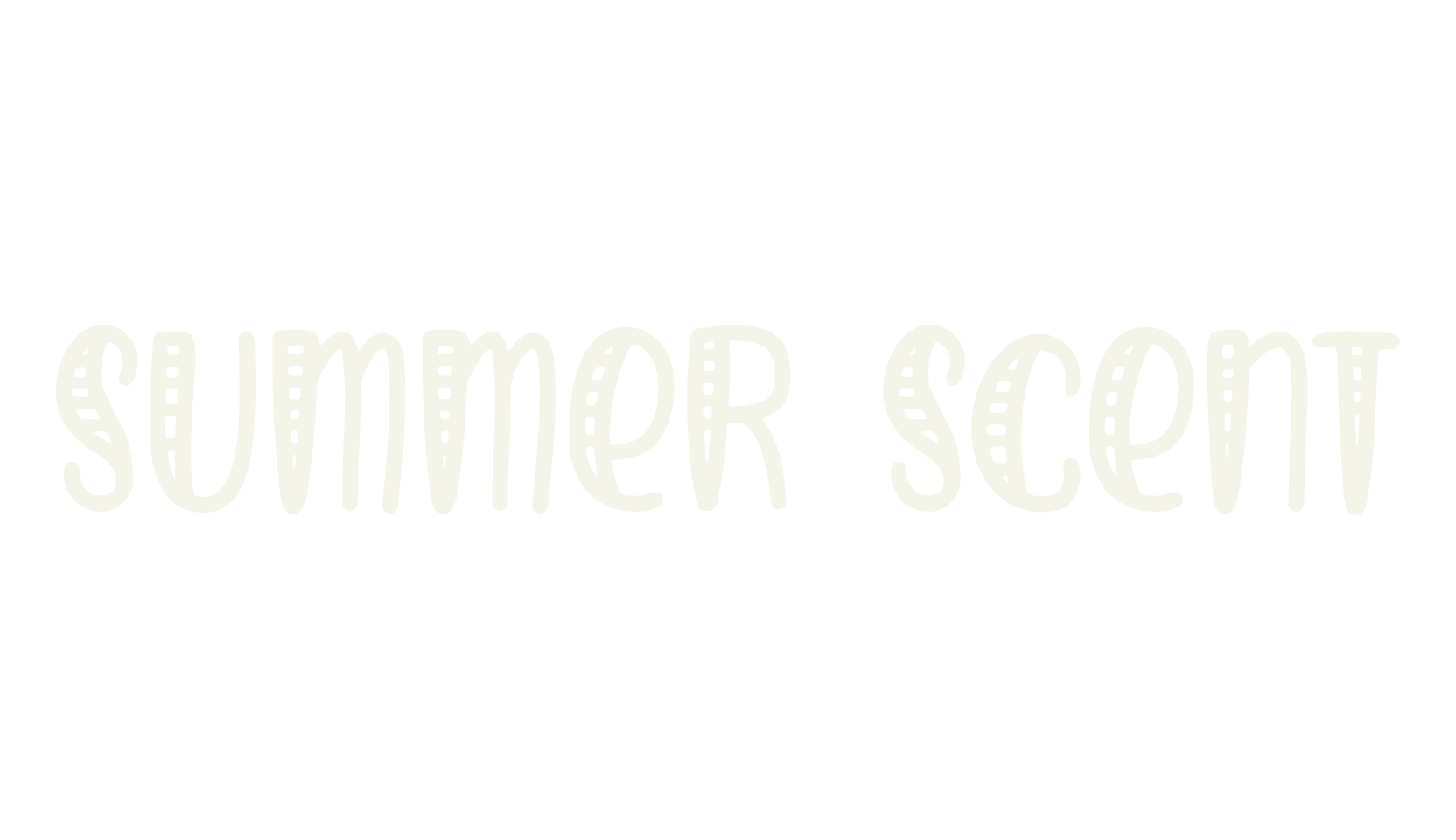 Summer Scent, summer font preview