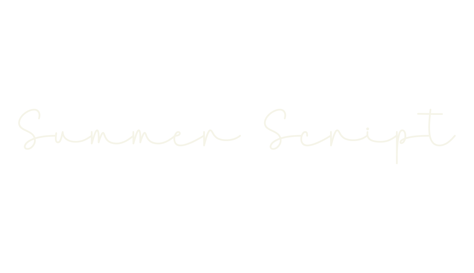 Summer Script, script font preview
