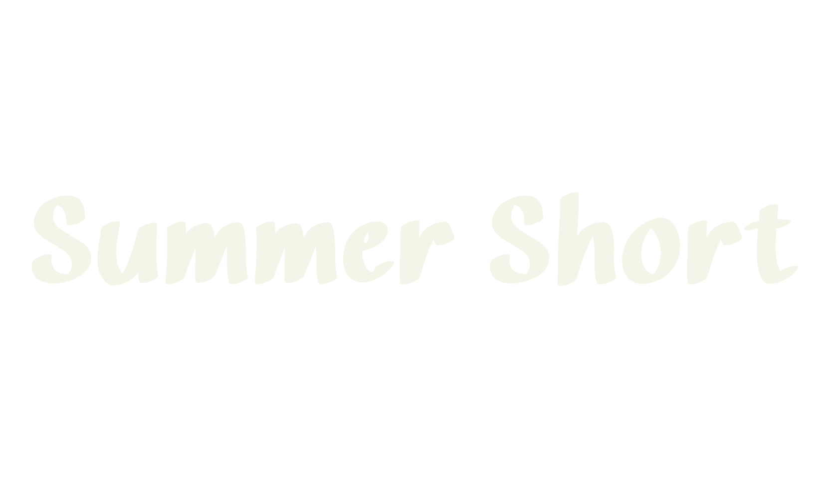 Summer Short, calligraphy font preview