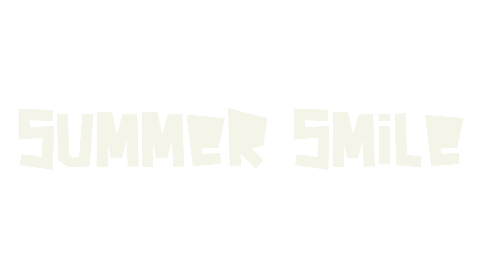 Summer Smile, display market font preview
