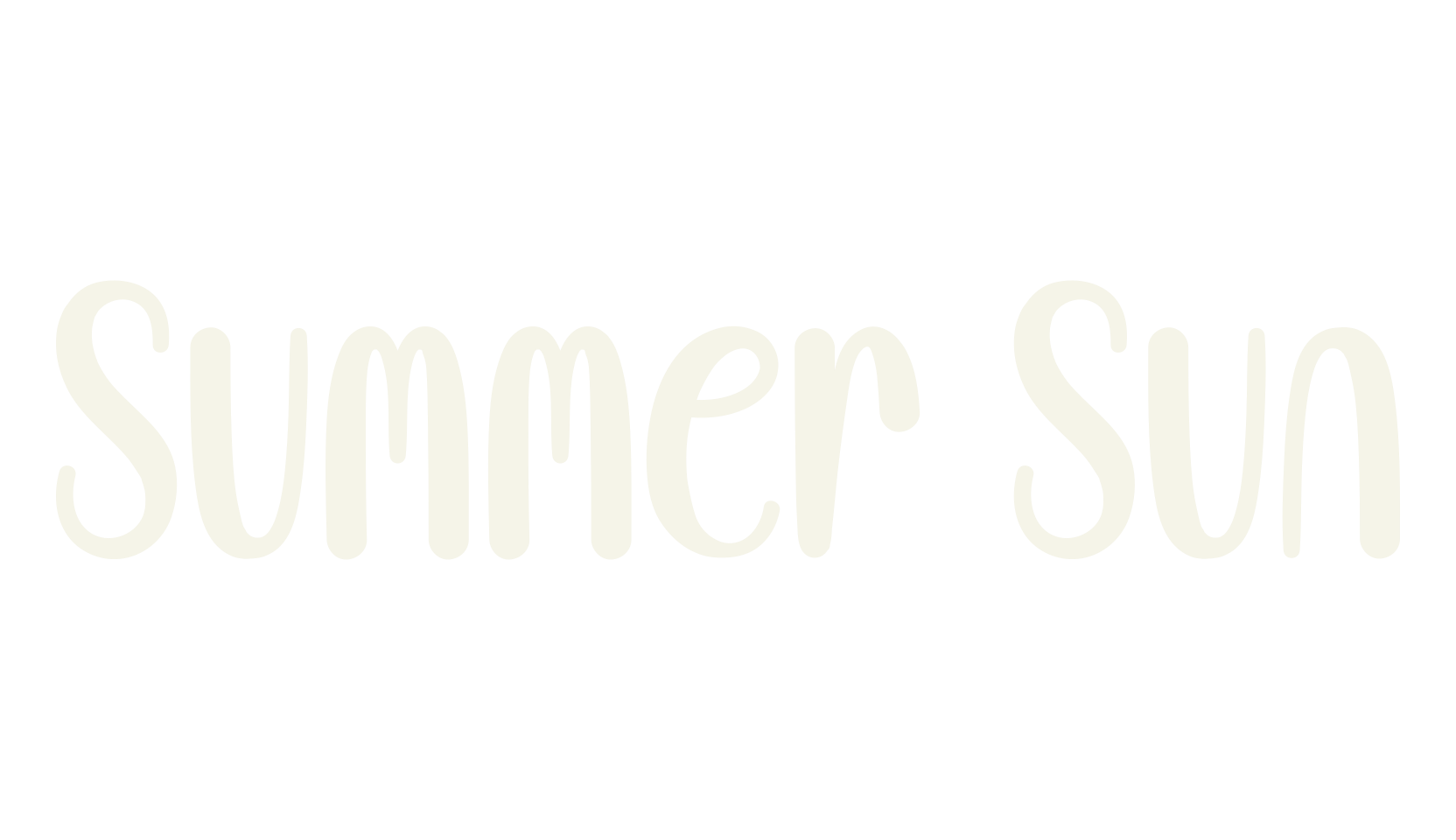 Summer Sun, calligraphy font preview