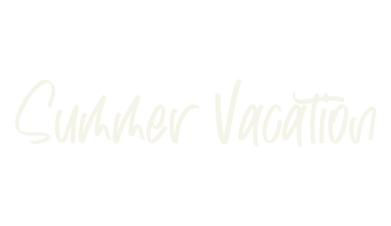 Summer Vacation, typewriter font preview