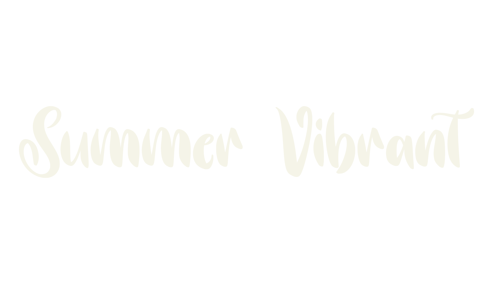 Summer Vibrant, elegant font preview