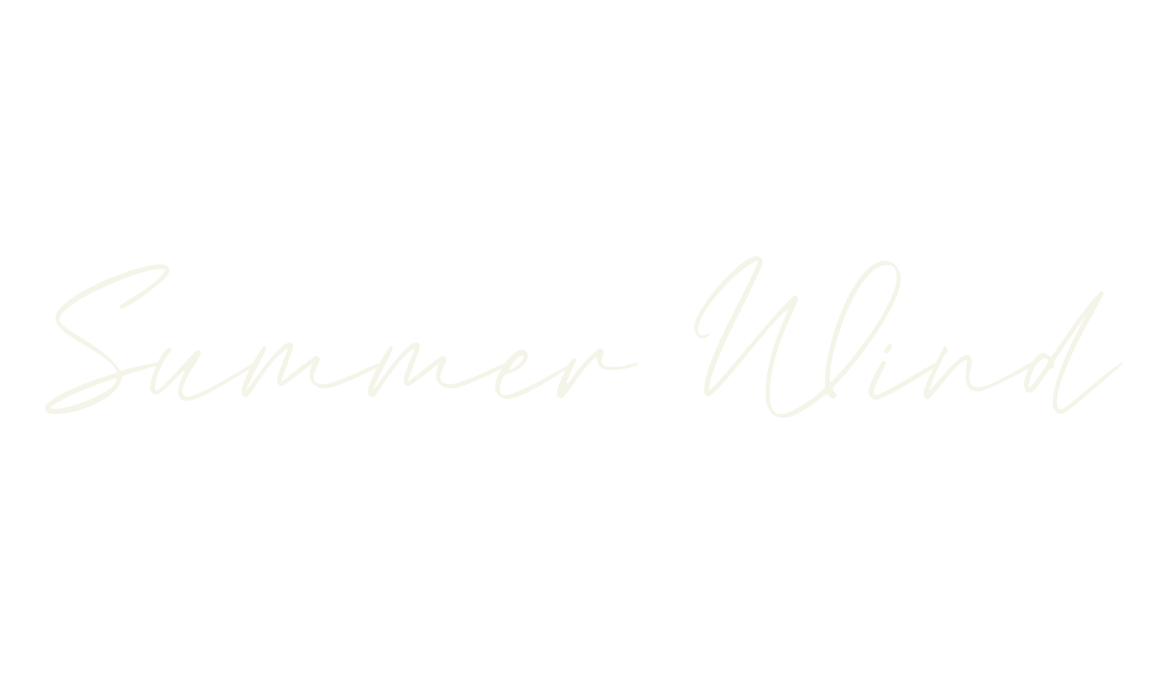 Summer Wind, fashion script font preview