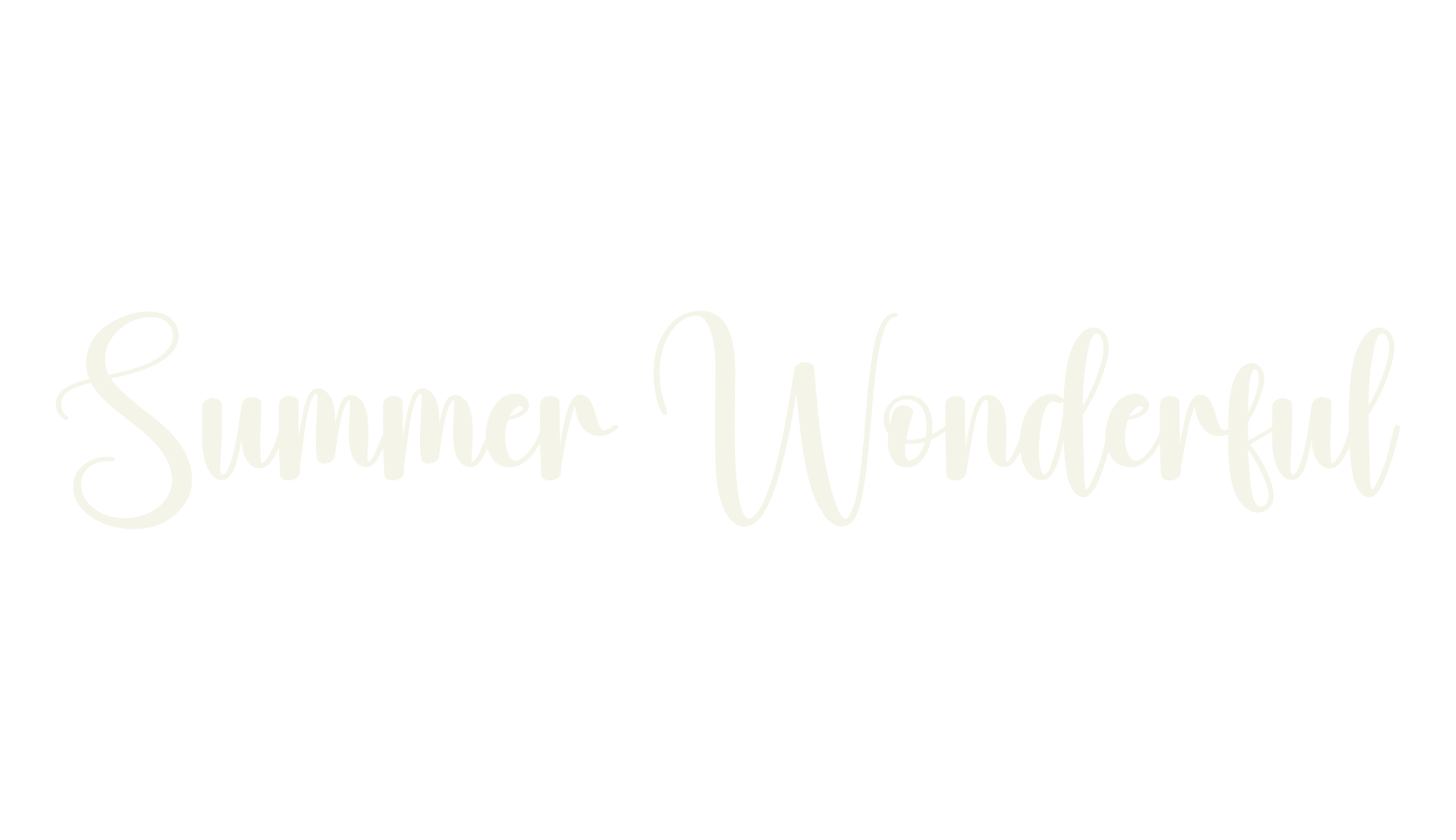 Summer Wonderful, calligraphy font preview