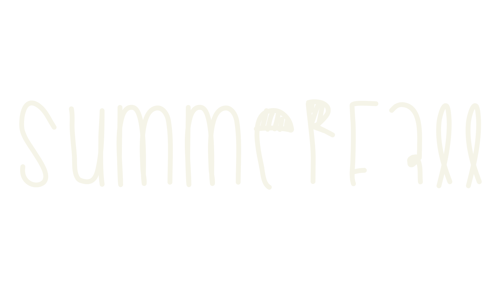 Summerfall, handwritten font preview