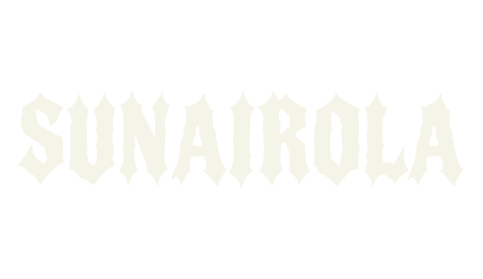 Sunairola, gothic font preview
