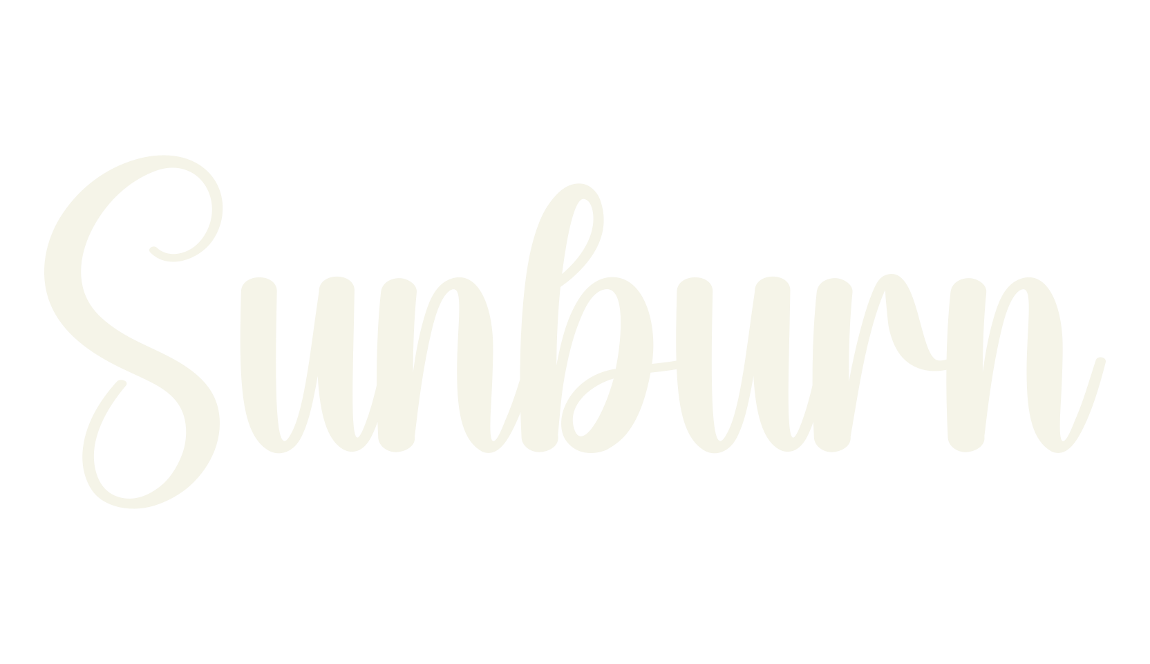 Sunburn, calligraphy font preview