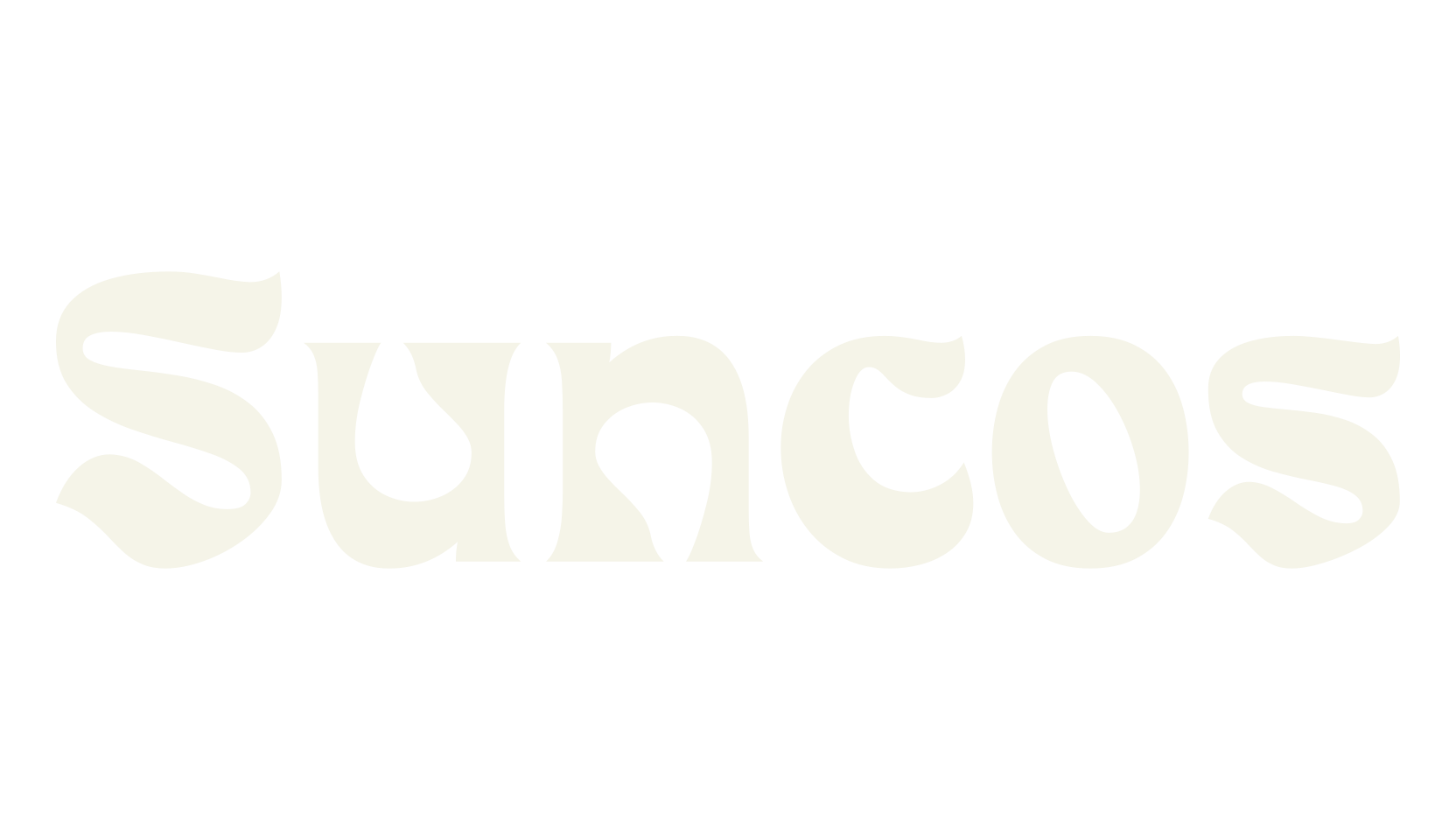 Suncos, psychedelic font preview