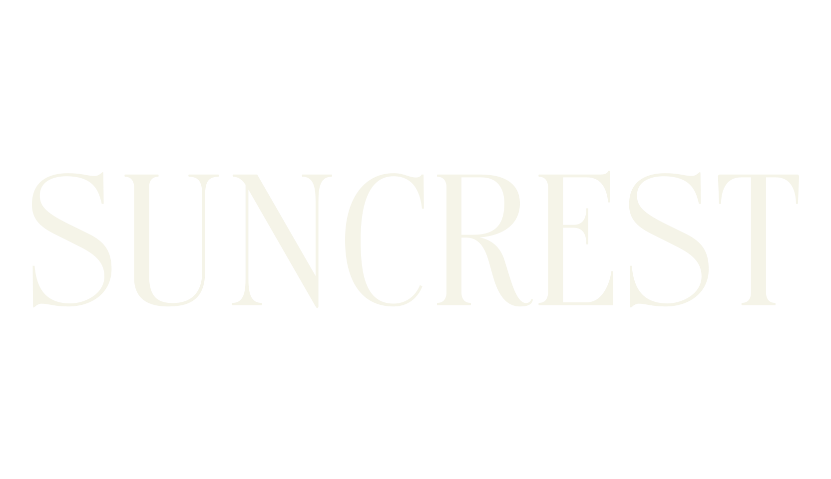 Suncrest, sans font preview