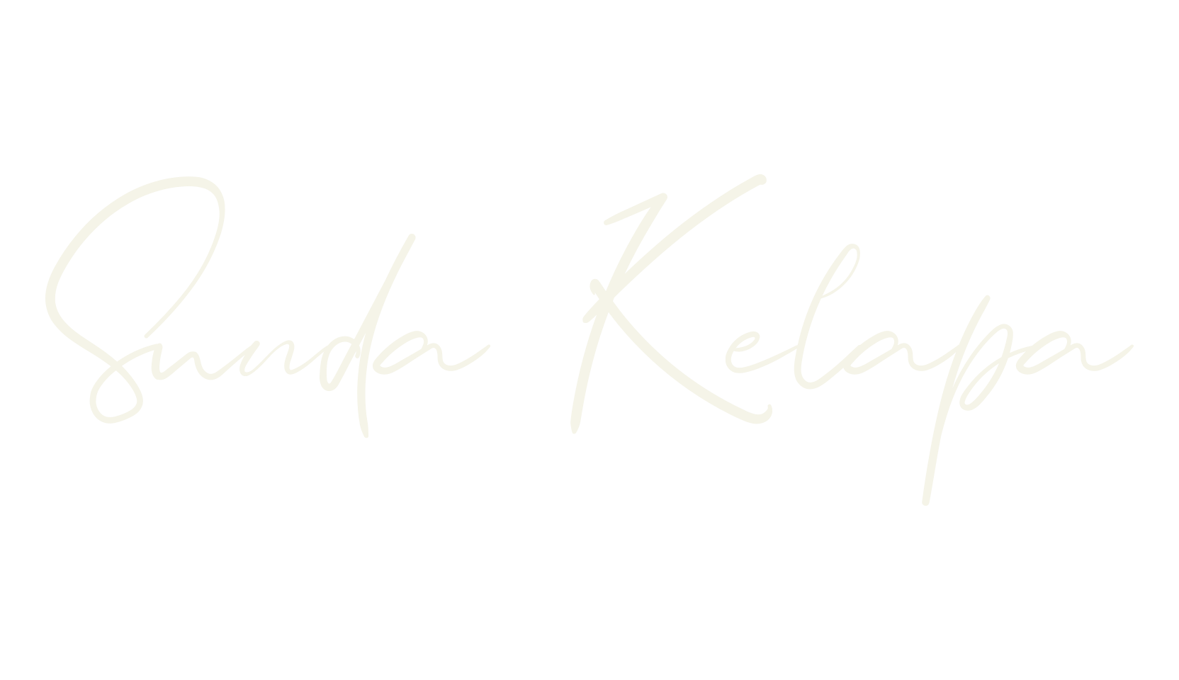 Sunda Kelapa, cursive font preview