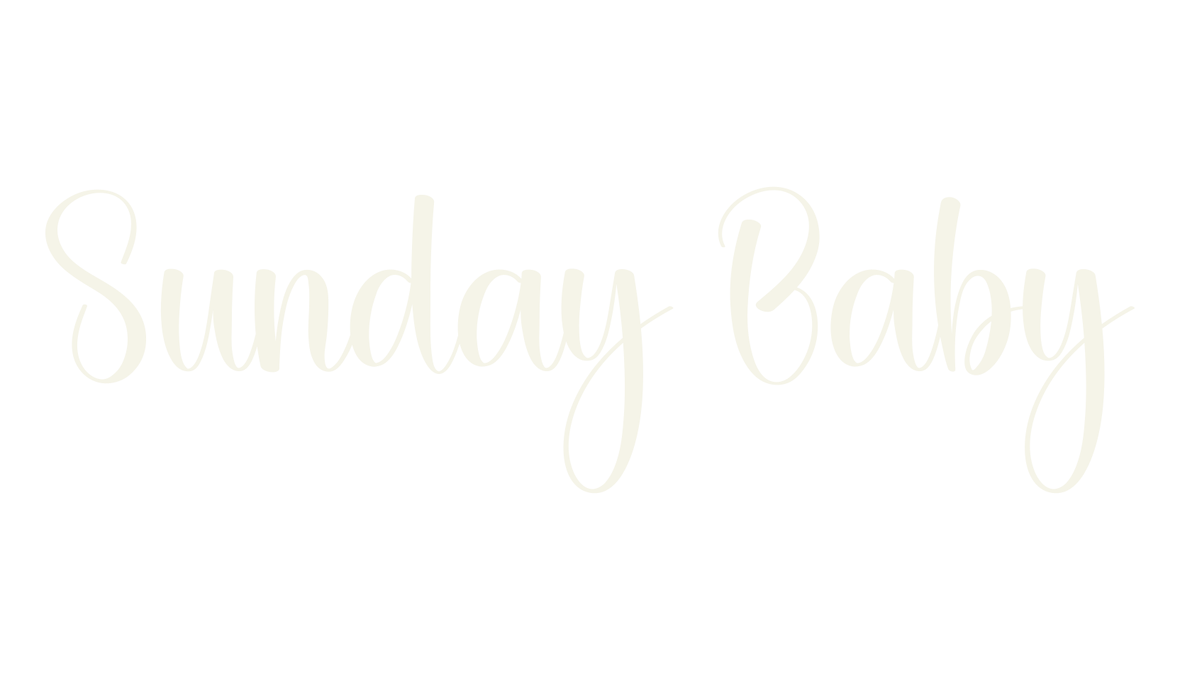 Sunday Baby, calligraphy font preview