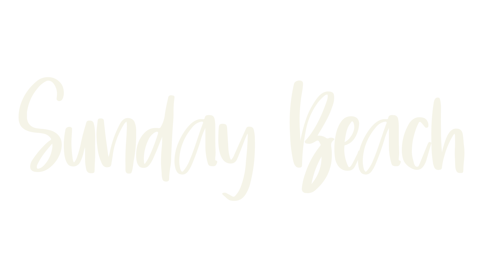 Sunday Beach, beach font preview