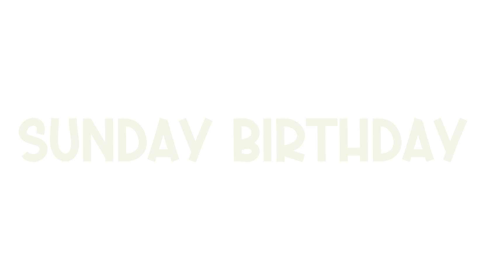 Sunday Birthday, fashion script font preview
