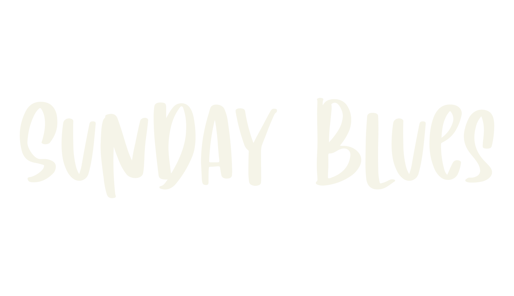 Sunday Blues, handwriting font preview