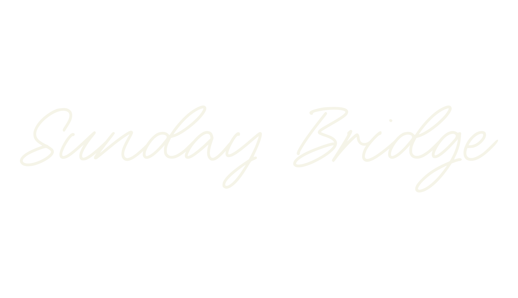 Sunday Bridge, cursive font preview