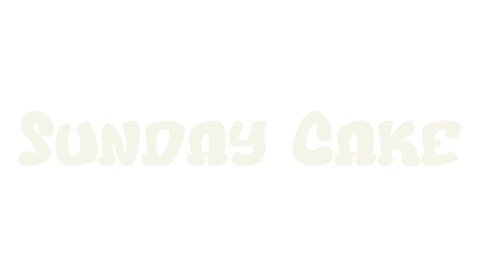 Sunday Cake, bubble letters font preview