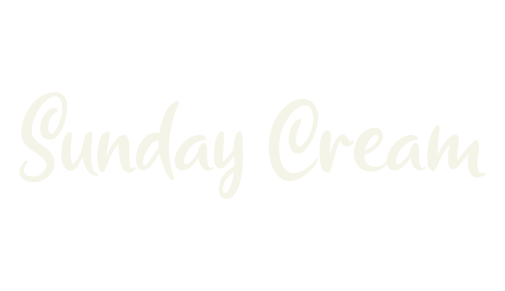 Sunday Cream, calligraphy font preview