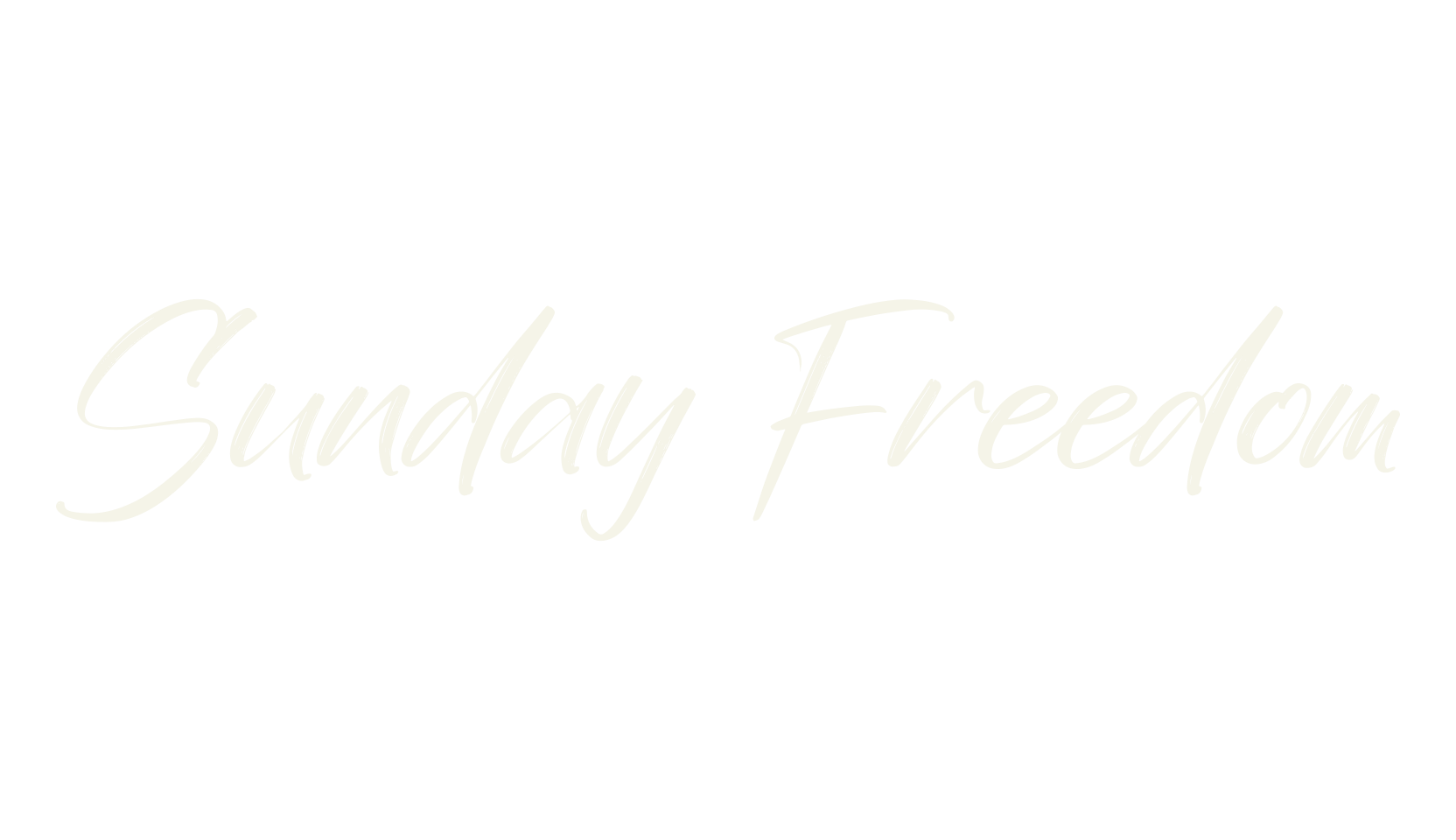 Sunday Freedom, script font preview