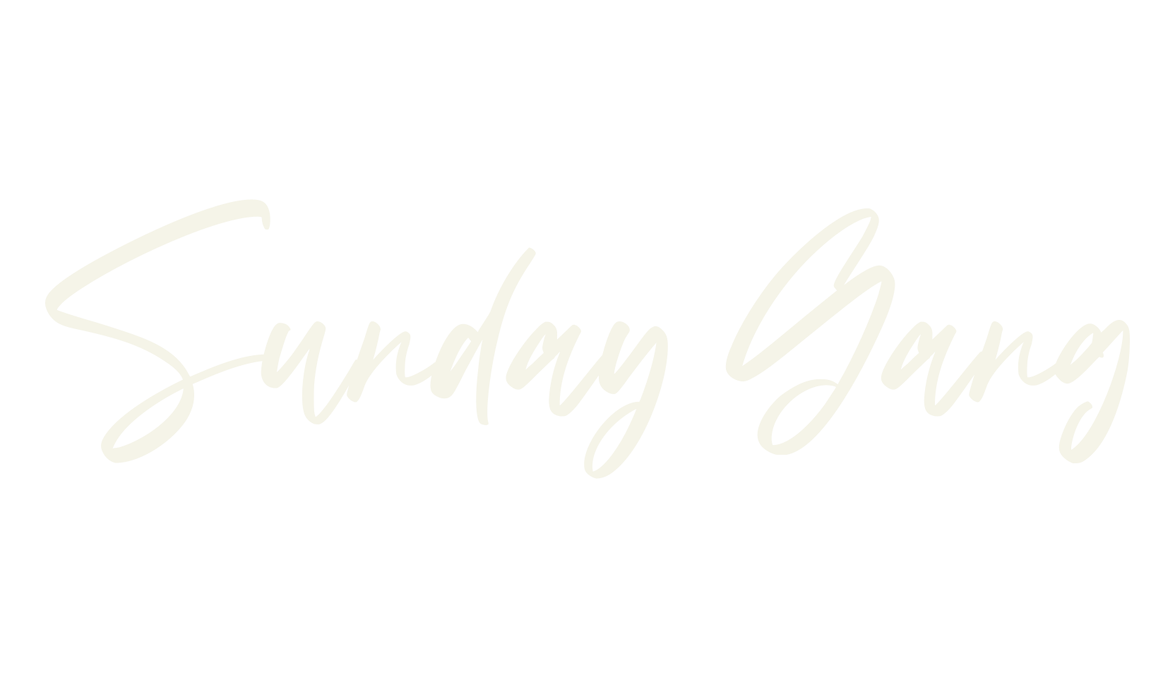 Sunday Gang, cursive font preview