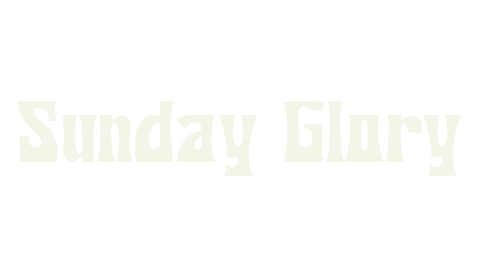 Sunday Glory, retro font preview