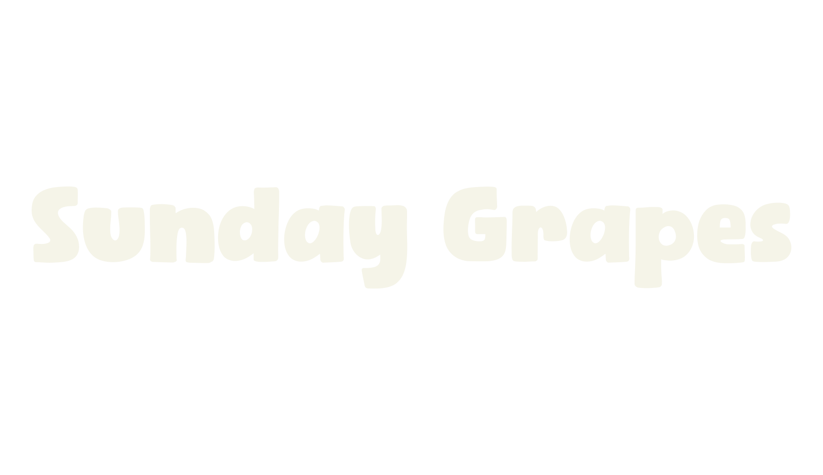 Sunday Grapes, display market font preview