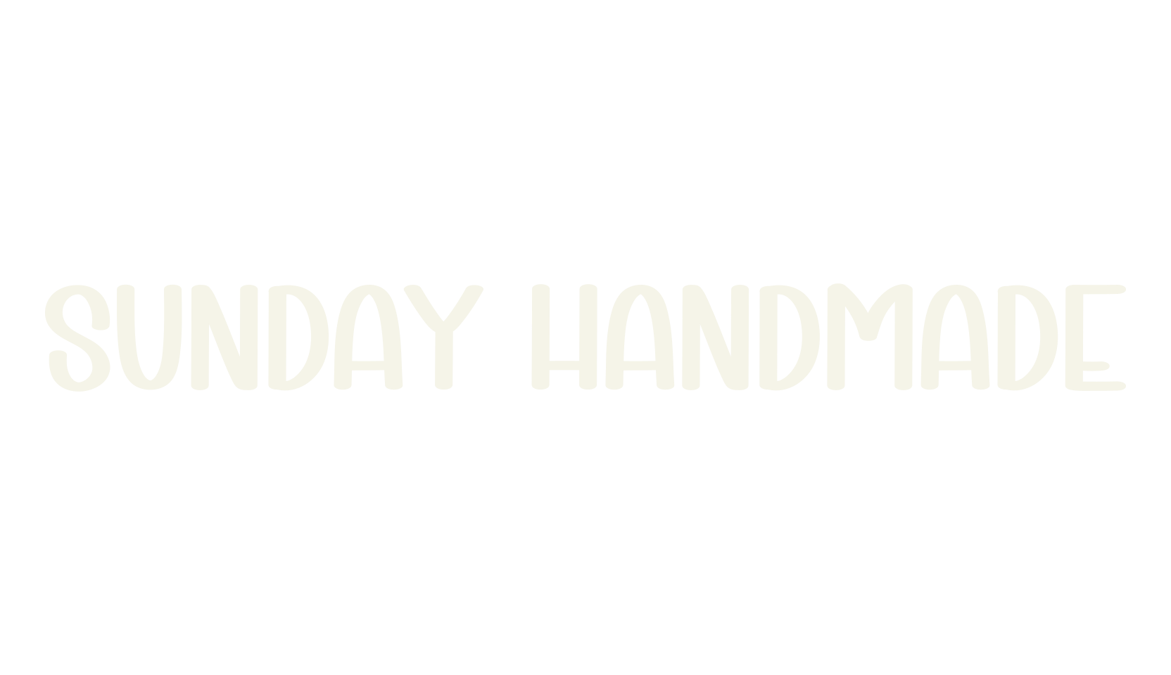 Sunday Handmade, handwriting font preview